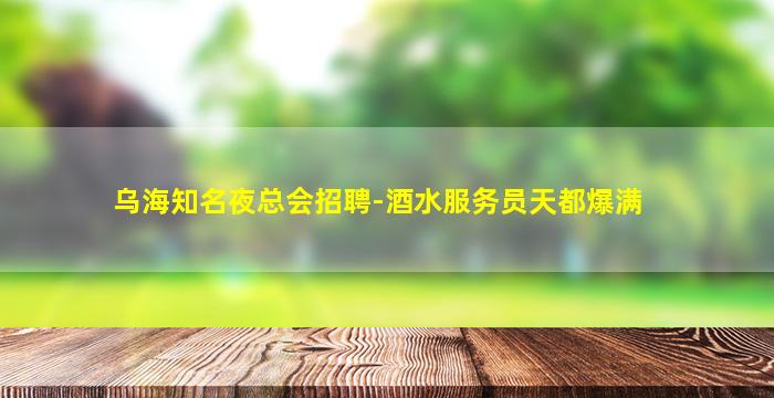乌海知名夜总会招聘-酒水服务员天都爆满